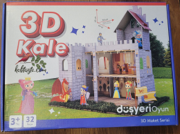 3 Boyutlu Maket Kale ev - 3d Kale