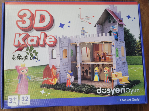 3 Boyutlu Maket Kale ev - 3d Kale - 0