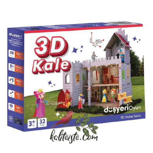 3 Boyutlu Maket Kale ev - 3d Kale - 2