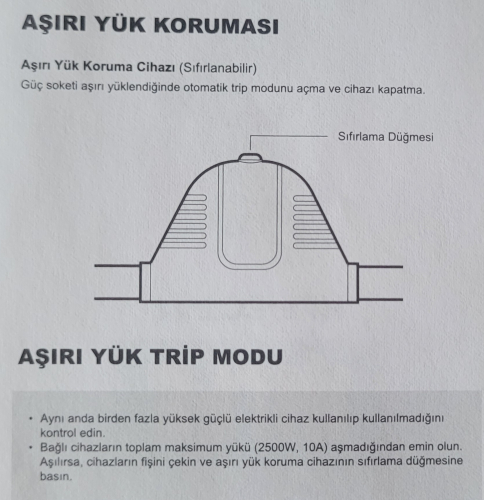 5 Priz 4 USB 1 TYPE C Uzatma Kablosu - 2