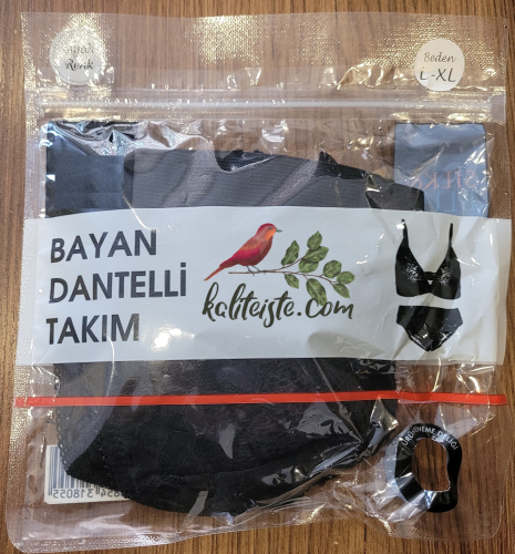 Kadın Dantelli Takım Siyah Seçenekli - 2