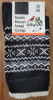 Kadın Soket Motifli Çorap Siyah Beyaz - Thumbnail (1)