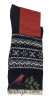 Kadın Soket Motifli Çorap Siyah Beyaz - Thumbnail (3)