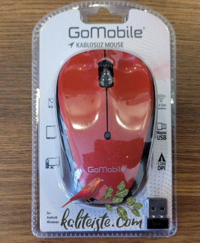 Kırmızı Kablosuz Mouse - 2