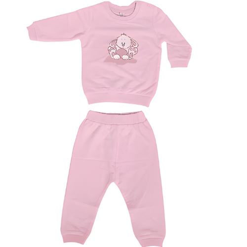 Kız Bebek Sweatshirt Eşofman Takımı - 0