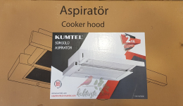 Kumtel DS6-905 Beyaz Sürgülü Aspiratör