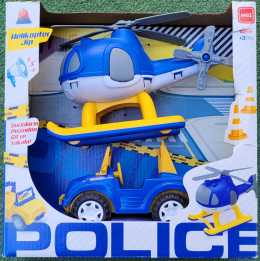 Oyuncak Polis Helikopter ve Araba Set 