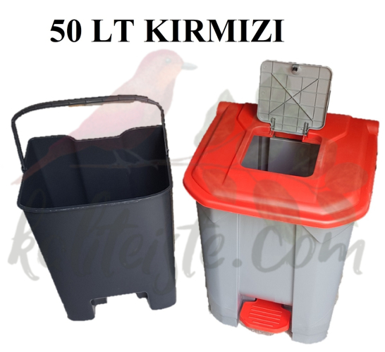 Plastik Pedallı Çöp Kovası 30 - 50 - 70 LT Seçenekli - 1