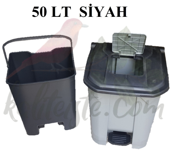 Plastik Pedallı Çöp Kovası 30 - 50 - 70 LT Seçenekli - 2