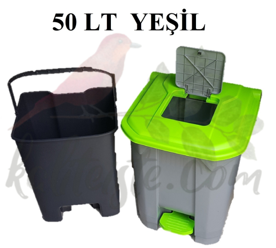 Plastik Pedallı Çöp Kovası 30 - 50 - 70 LT Seçenekli - 3