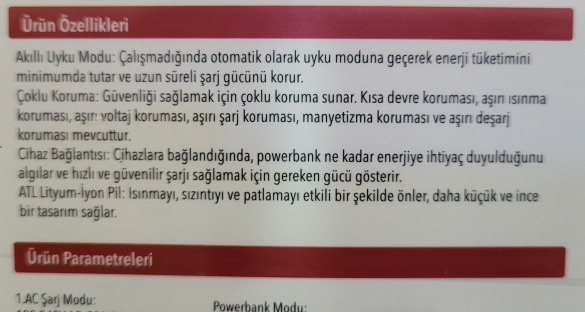 Powerbank PD10003 - 1