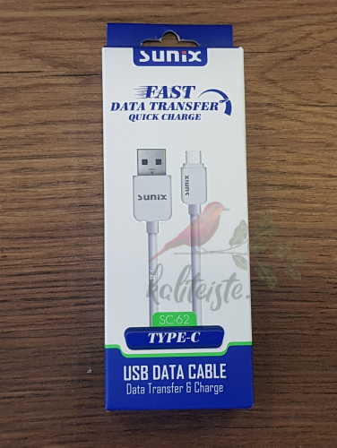 Sunix SC-62 USB Data Kablo Type C - 0